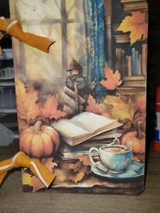 Junk Journal Fall Pumpkins USA Seller Gift Scrapbook - Picture 1 of 23