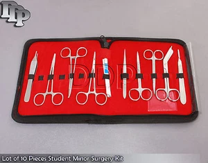 Student Minor Surgery Kit 10 Pieces Surgical Instruments - Picture 1 of 3