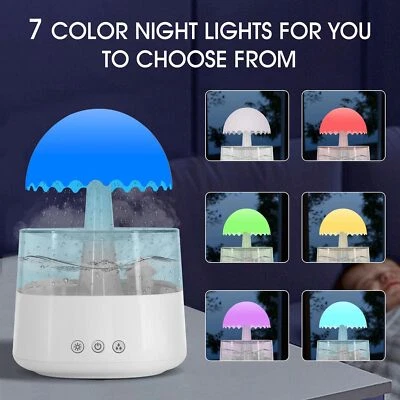 Humidifier Water Drip Drop Diffuser Umbrella Diffuser with 7 Colors - Image 1 of 4