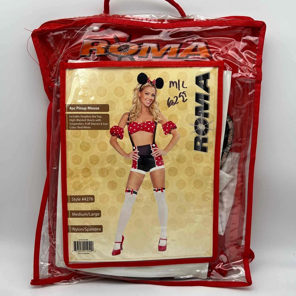 New Roma Pinup Mouse Costume - Size M/L - Image 1 of 4