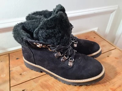 A.N.A. Botas Nelson de gamuza/piel sintética para mujer talla 6 m negras Foto 1 de 4