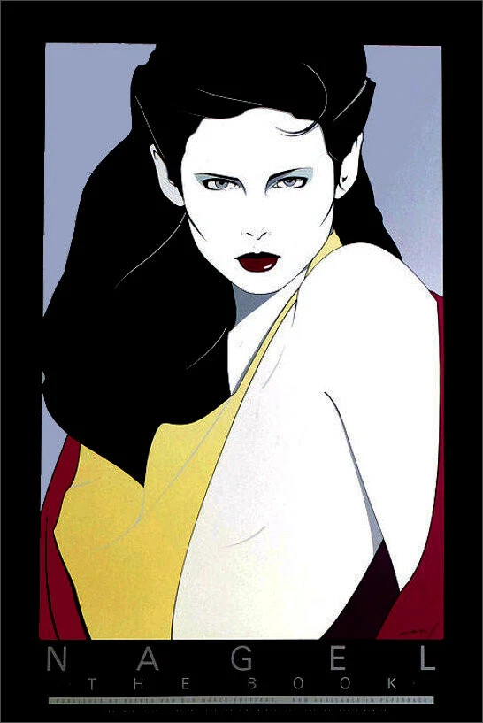 Pôster litográfico Patrick NAGEL The Book 1981 Mirage Editions 36 x 24 - Imagem 1 de 1