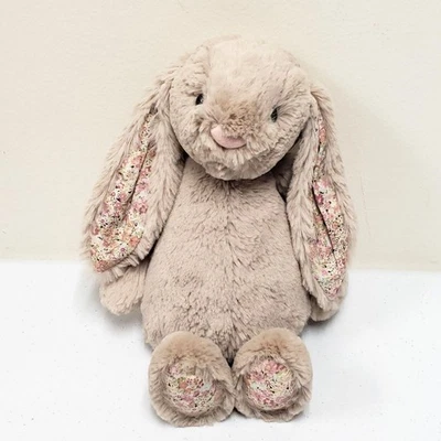 Jellycat Blossom Bea Bunny Rabbit Beige Medium Stuffed Animal Plush - Image 1 of 4