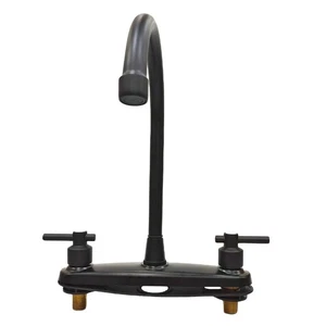 8'' Stainless Steel 2 Handle RV Kitchen Sink Faucet Brushed Nickel Single Handle - Picture 1 of 17