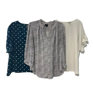 Worthington Tops Women's Lot Of 3 XL -XXL Casual Career Spring Short Sleeve - Picture 1 of 13