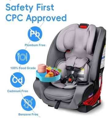 2 Packs Kids Car Seat Tray, Travel Tray with Cup Holder for Toddler Baby, Kids - Image 1 of 4