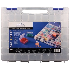 Cottage Mills DotBox Large Set 95 pcs from 94 Storage Boxes in a Carrying Cas... - Picture 1 of 6