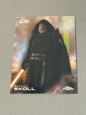 Baylan Skoll Silver Rainbow Refractor Insert Star Wars 2024 Topps Chrome Debut - Image 1 of 2
