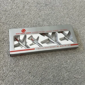 Northwest Orient 1:600 Scale Model Aircraft Vtg 5 Pce - Picture 1 of 6