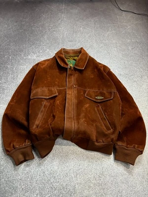 RARE VTG KAPITAL STYLE SUEDE WESTERN COWBOY BOMBER JACKET MADE ITALY - Image 1 of 4