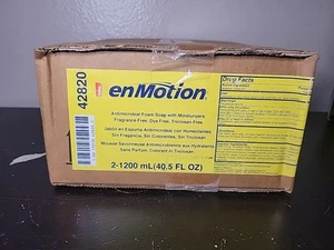 Enmotion 42820 Antimicrobial Foam Soap 2 Refill 1200ml Exp 6/6/2021 - Picture 1 of 7