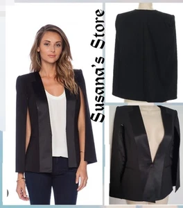 NWT BCBG MAXAZRIA SIZE S FRANCES TUXEDO CAPE JACKET-BLAZER DELUXE!! - Picture 1 of 6