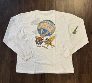 Vintage Jimmy Buffett 2010 Tour Double Sided Long-Sleeve Shirt XL Parrot Balloon - Picture 1 of 11