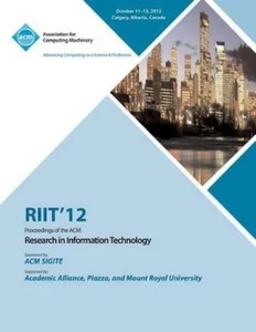 Riit 12 Confere Riit 12 Proceedings of the ACM R (Tapa blanda) (Importación USA) - Imagen 1 de 1