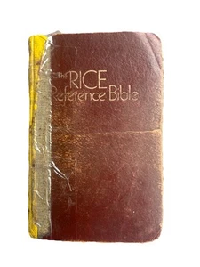 The Rice Reference Bible KJV Hardcover Padded 1981 Foreword Jerry Falwell. - Picture 1 of 3