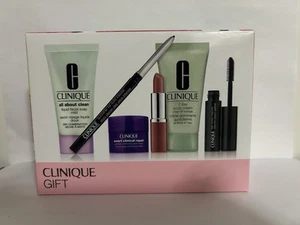 Clinique Makeup Deluxe Reisegröße Proben 6-teiliges Geschenkset Regenbogen Blumenbox - Bild 1 von 3