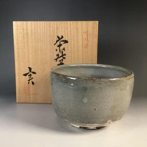 JAPANESE KUMANO WARE MATCHA CHAWAN TEA BOWL TOMOBAKO EE8723 - Picture 1 of 16