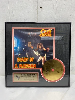 Limited Edition Ozzy Osbourne 24k Gold Plated CD Diary Of a Madman 44/2500 - Image 1 of 3