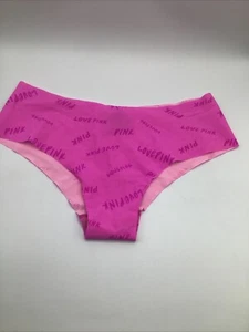 Pink Victoria’s Secret “Love Pink” Logo No Show Seamless Cheekster Panty Sz. M - Picture 1 of 13