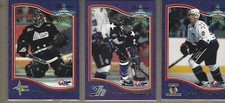 1997-98 Bowman CHL Stars  #42 Luongo, #58 Worrell, #86 Tetarenko