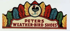 De colección Peters Weather Bird Zapatos Sombrero de Papel Regalo - Imagen 1 de 4