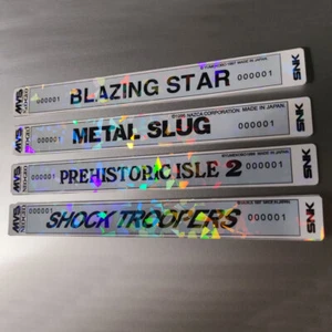 MVS Holographic Label Neo Geo Cart Arcade SNK Vinyl Sticker | Replacement Labels - Picture 1 of 11