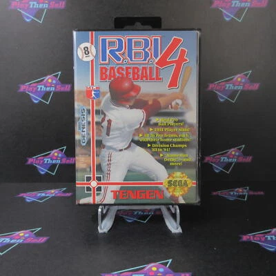 RBI Baseball IV Sega Genesis Boxed AD/CS Complete CIB - (See Pics) - Image 1 of 4