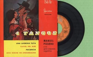 MANUEL PIZARRO / Cuatro Tangos / BAL-AIR IB-45-5049 Press Spain 1962 EP VG+ - Picture 1 of 5