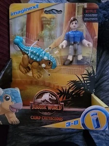 Fisher Price Imaginext Jurassic World Camp Cretaceous Ankylosaurus Bumpy & Ben - Picture 1 of 2