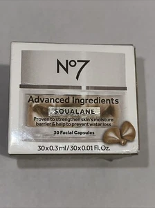 No7 Advanced Ingredients Squalan Gesichtskapseln, 30 Ct - Bild 1 von 3