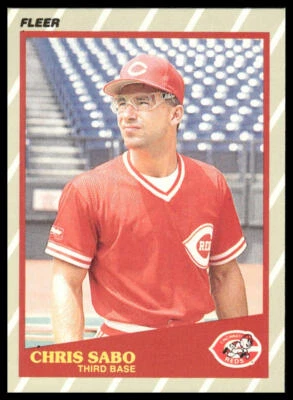 Chris Sabo 1989 Fleer SuperStars #35 Cincinnati Reds - Image 1 of 2