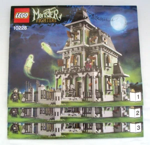 Lego Monster Fighters Haunted House 10228 Manual de instrucciones Solo juego de 3 LEER - Imagen 1 de 17