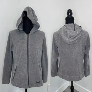 REI Gray Women’s Fleece Zip Up Jacket - Picture 1 of 8