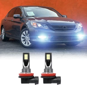 For 2013 2014 2015 Honda Accord - 2PC 6000k White LED Headlight Fog light bulbs - Picture 1 of 12