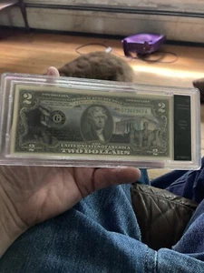 Bradford Exchange 2$ Uncirculated Lincoln Memorial Note - Picture 1 of 4