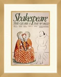 David Hockney - Shakespeare The Globe and the World Custom Gallery Framed - Picture 1 of 2