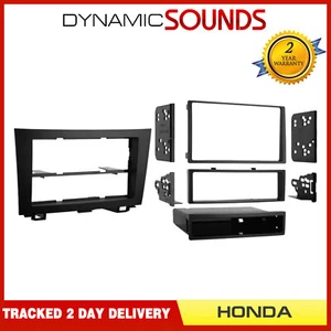 Car Single/Double Din Fascia Panel Adaptor Matt Black for Honda CR-V 2007-2011 - Picture 1 of 2