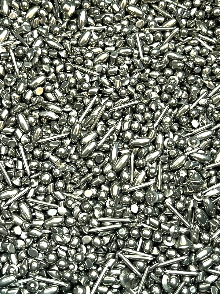 1磅不锈钢翻滚介质射击珠宝商混合4种形状不倒翁饰面 — 第 1/1 张图片