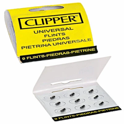 Clipper Feuerstein 9 Stück Universal Flints Feuersteine für Feuerzeuge
