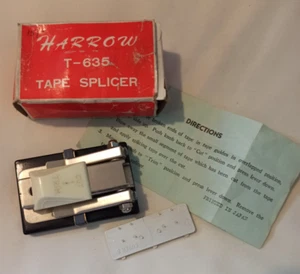Vintage Film Splicer For Super 8 / Regular 8 Film - Boxed - HARROW T-635 - - Picture 1 of 8