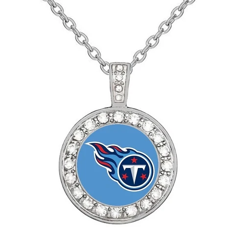 Tennessee Titans Elegant Womens 925 Sterling Silver Necklace Football D18 Cover