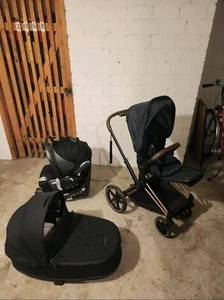 Cybex Priam Rosergold Set Mit Wanne, Sportsitz,Cosi Und Die Base Für Das Auto - Bild 1 von 8