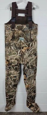 Mens Guide Series 3.5mm Neoprene Reversible Sockfoot Waders Max-4 Camo S - Image 1 of 4