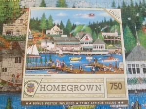 Roche Harbor🐭24" x 18"🐭750 Pc. Missing 1 Piece🐭w/Poster A Master Linen Puzzle - Picture 1 of 15