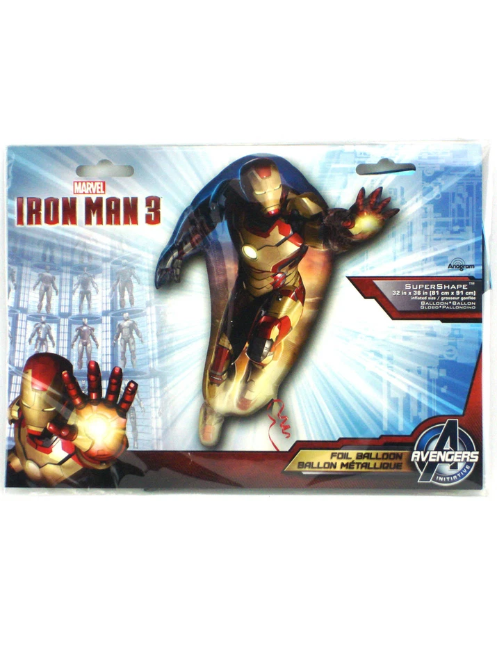 Железный человек 3 кино фольга воздушный шар вечеринки поставки украшения 36 дюймов Marvel Comics новый - Изображение 1 из 2