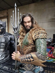 Lebensgroße Infinity Studios Jason Momoa Aquaman Büste 1:1 Justice League - Bild 1 von 17