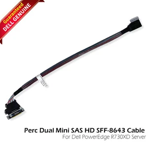 Genuine Dell Poweredge R730 R730xd Mini SAS HD SFF-8643 Cable FVPCF 8717G - Afbeelding 1 van 4