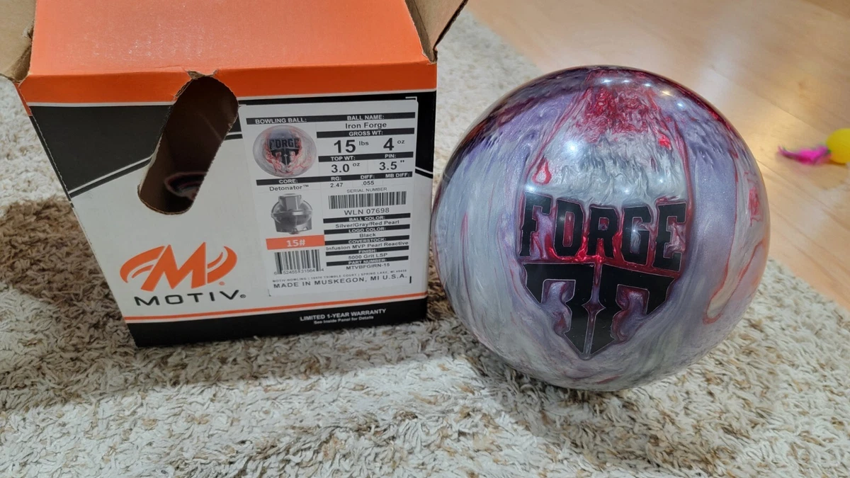 Motiv Iron Forge Bowling Ball 1st Quality | 15 Pounds | 3.5
