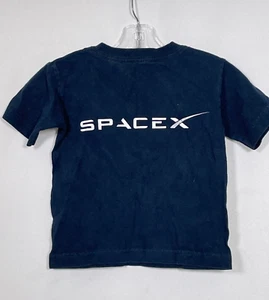 SpaceX Logo Blue T-Shirt Toddler Sz 4 - Picture 1 of 5