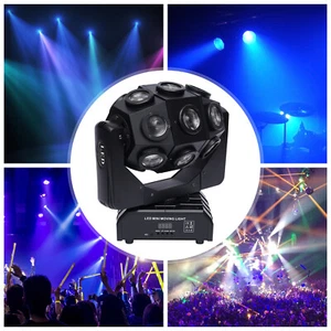 18 LED Moving Head Light RGBW Laser Beam Stage Spot Lighting DJ Disco Show DMX - Picture 1 of 21
